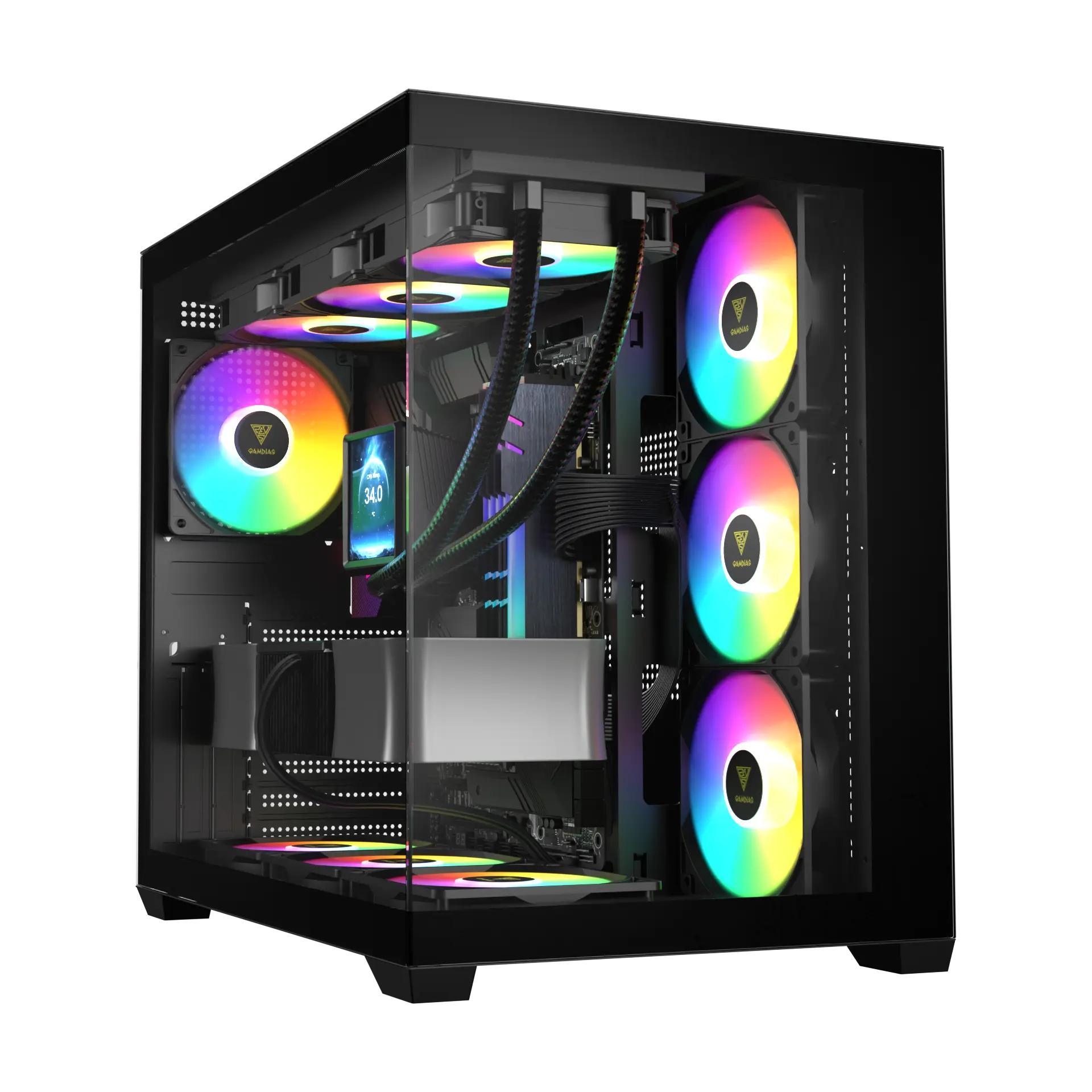 Buy Gamdias Aura GC107 Elite Spacious Panoramic ARGB Mid-Tower Cabinet at Best Price in India - Computech Store