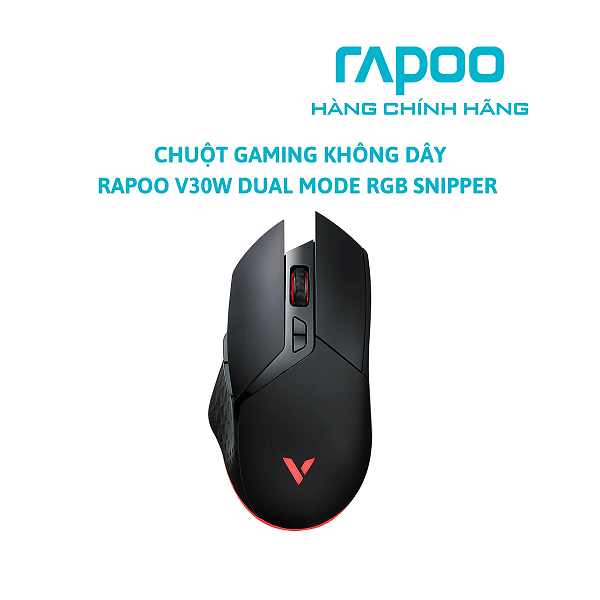 Chuột Gaming Không Dây Rapoo V30W Dual Mode RGB Snippper 
