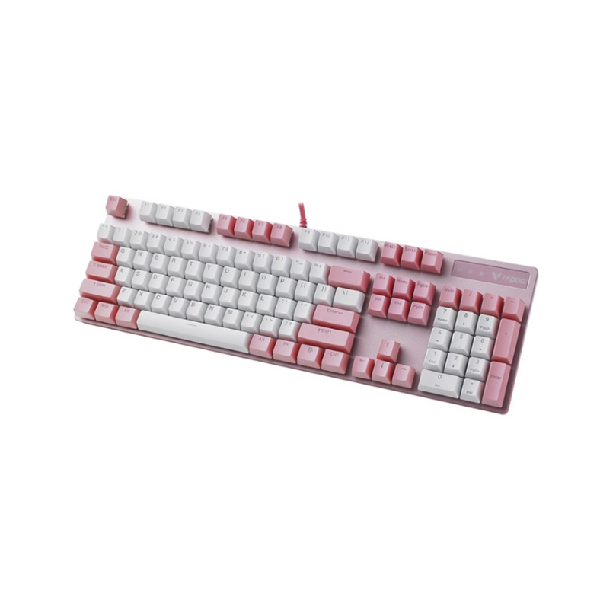 Bàn phím cơ gaming Rapoo V500Pro (Pink White)