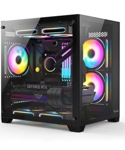 Vỏ Case VITRA CRYSTAL S1 Black M-ATX (bể cá)