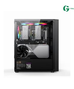 Vỏ Case VITRA SAPHIRA AX15 BLACK (E-ATX/ 3 Fan RGB)