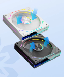Fan Case V9 PRO LED ARGB (120mm, Điều tốc PWM, Đồng bộ Mainboard, Màu Đen|Màu Trắng)