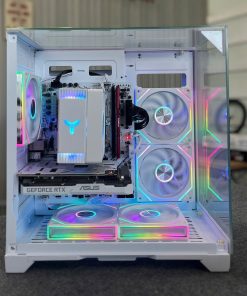 PC Gaming Full White I3-10100F/RX 580/SSD 256GB Nvme/Ram 16GB