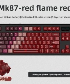 Bàn phím cơ không dây Ajazz MK87 PRO - Màn hình TFT - Núm xoay