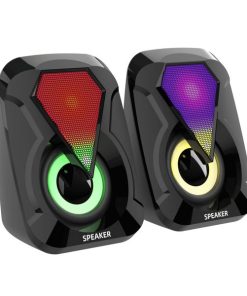 Loa Mini có dây 2.0 SpeaKer E1053 led, màu đen