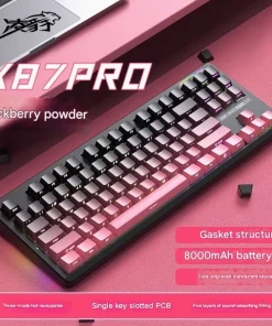 Bàn phím cơ Lingbao K87 Polar Đỏ/ Đen new