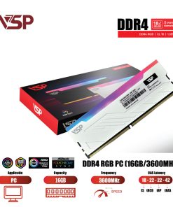 RAM VSP 16GB/3600Mhz DDR4 RGB WHITE