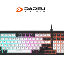 Bàn phím cơ Gaming DAREU EK98 WHITE x BLACK (Multi-Led, PBT Double Shot OEM profile, DareU DREAM / FIREFLY sw)