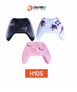 Tay cầm game DareU H105 Wireless Black|Pink| White Purple