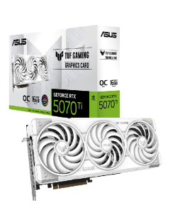 VGA ASUS TUF Gaming GeForce RTX 5070 Ti White OC Edition 16GB GDDR7