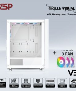 Case VSP GRILLE VISUAL V3 Trắng (ATX) Likenew