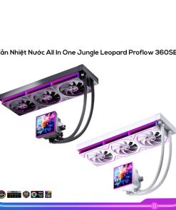 Tản Nhiệt Nước AIO CPU Jungle Leopard UltraFlow 360 Màn Hình Phụ 7 Inch Quạt Liền Khối ARGB 5V