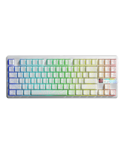 Bàn phím cơ không dây Aula F87 Pro V2 Trắng Contour