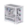 Thùng Máy Case Leopard AC-01 Đen | Trắng Hồ Cá Kính Cong